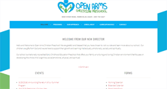 Desktop Screenshot of openarmschristianpreschool.org